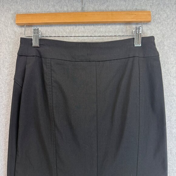 Renuar Womens Black Cream Colorblock Pencil Skirt‎ Classic Knee Length Size 2 - Picture 10 of 14